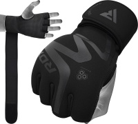 Перчатки тренировочные RDX Grappling Neoprene T15 L черн.мат. (арт. GGN-T15MB-L)