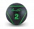 Набивной мяч 2 кг, черный/зеленые полоски Aerofit AFMB2